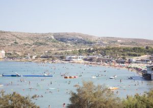 Malta's blue flag beaches: Ghadira beach