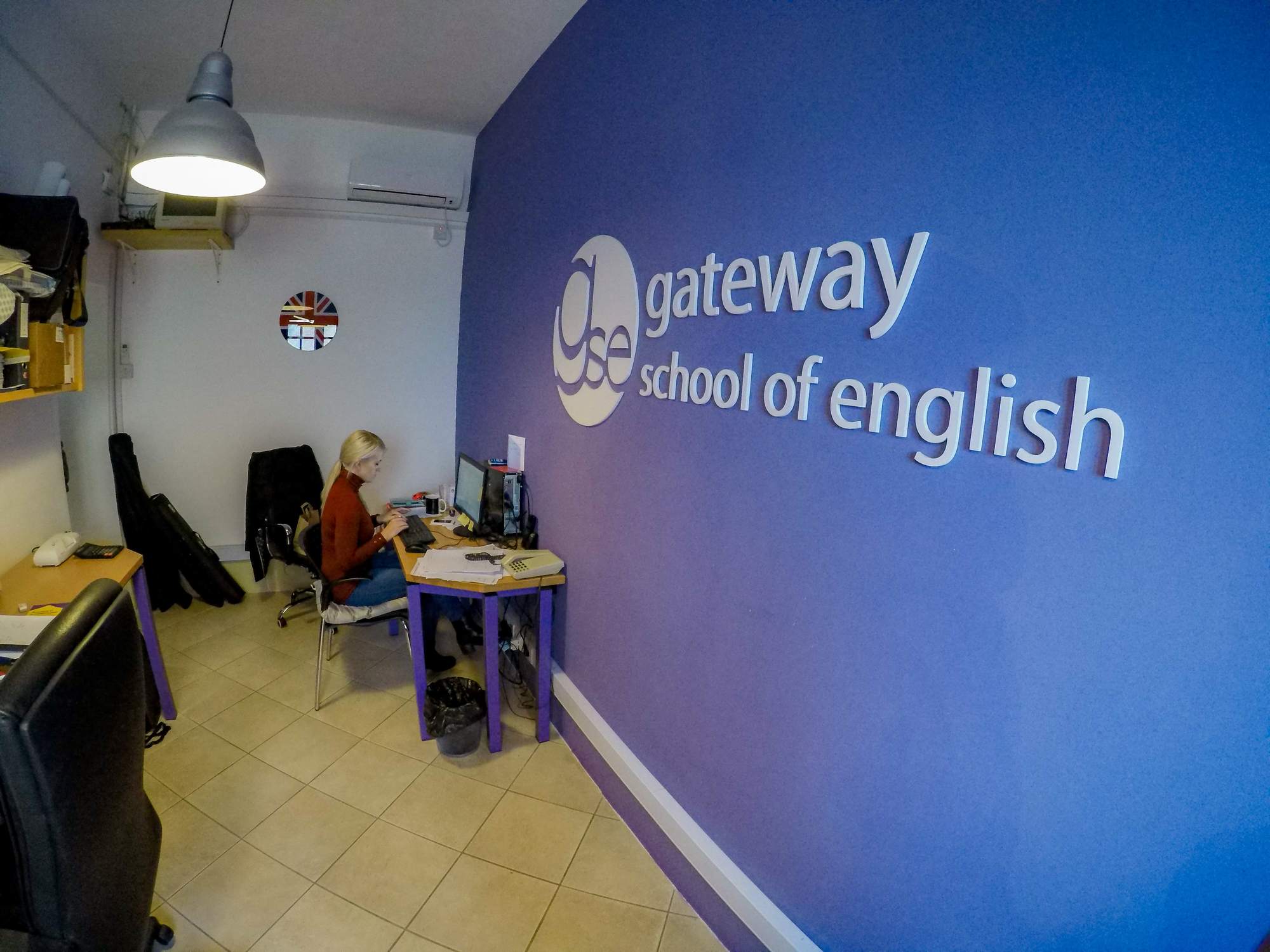 Students studying
